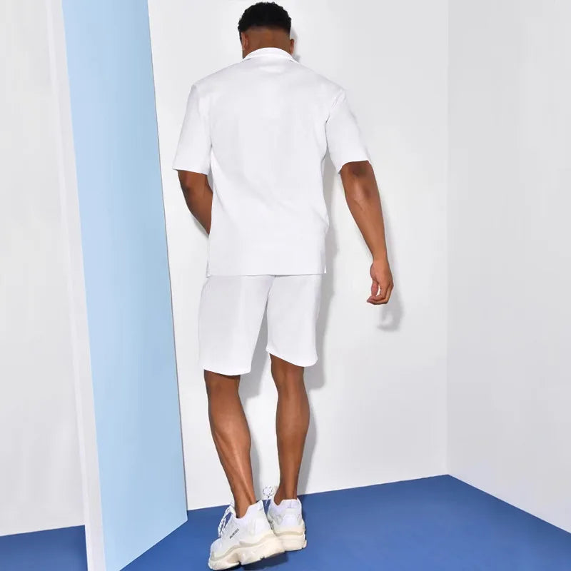 Elmer® | Men's Summer Clothing Casual Vest Shorts Sports Men's Sets Luxury Shirt For Men