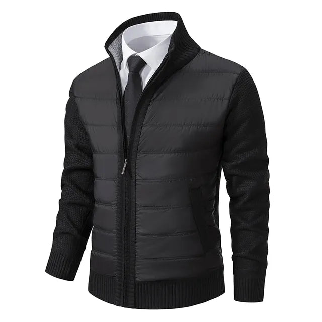 Eudoro | Men's quilted jacket with ribbed sleeves