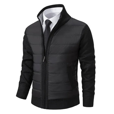 Eudoro | Men's quilted jacket with ribbed sleeves