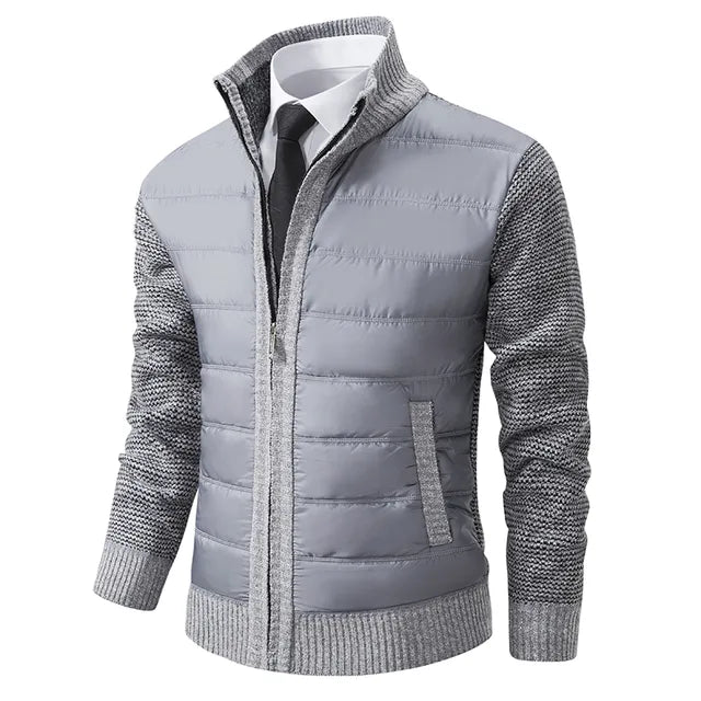 Eudoro | Men's quilted jacket with ribbed sleeves