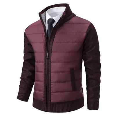 Eudoro | Men's quilted jacket with ribbed sleeves
