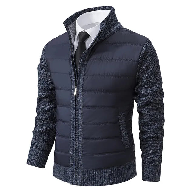 Eudoro | Men's quilted jacket with ribbed sleeves