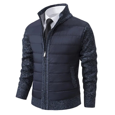 Eudoro | Men's quilted jacket with ribbed sleeves