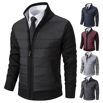 Eudoro | Men's quilted jacket with ribbed sleeves