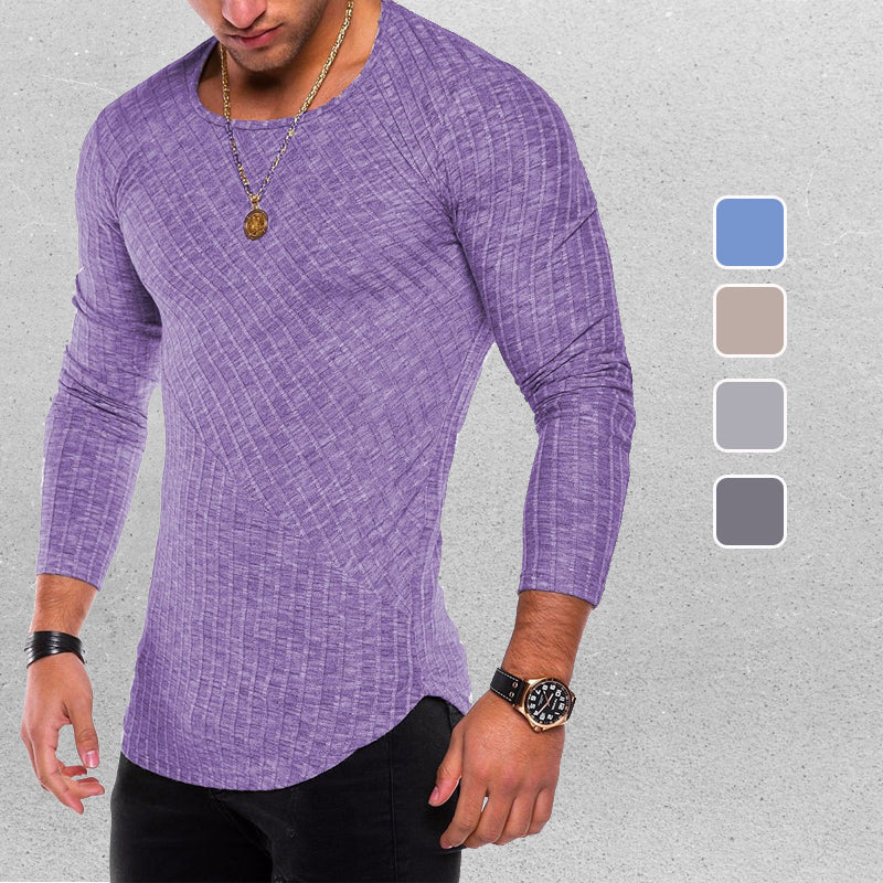 Judah® | Highly Elastic Plain Long-Sleeved T-Shirt For Men