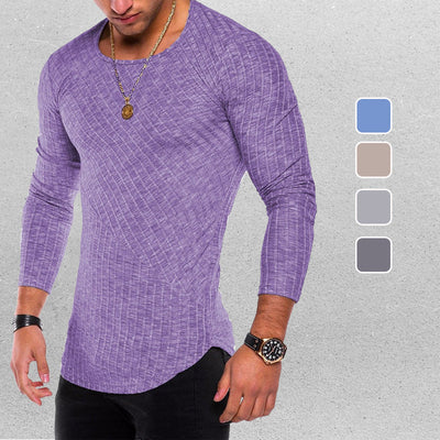 Judah® | Highly Elastic Plain Long-Sleeved T-Shirt For Men