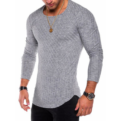Judah® | Highly Elastic Plain Long-Sleeved T-Shirt For Men