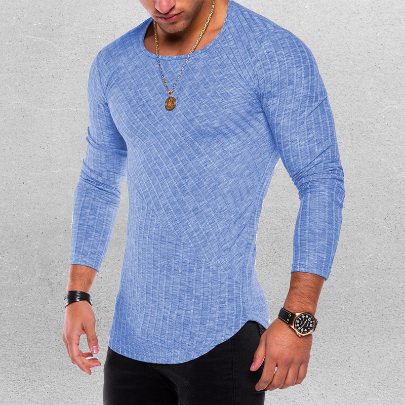 Judah® | Highly Elastic Plain Long-Sleeved T-Shirt For Men