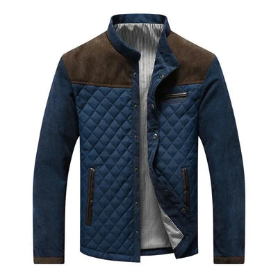 Emiliano | Hudson Quilted Contrast Collar Jacket