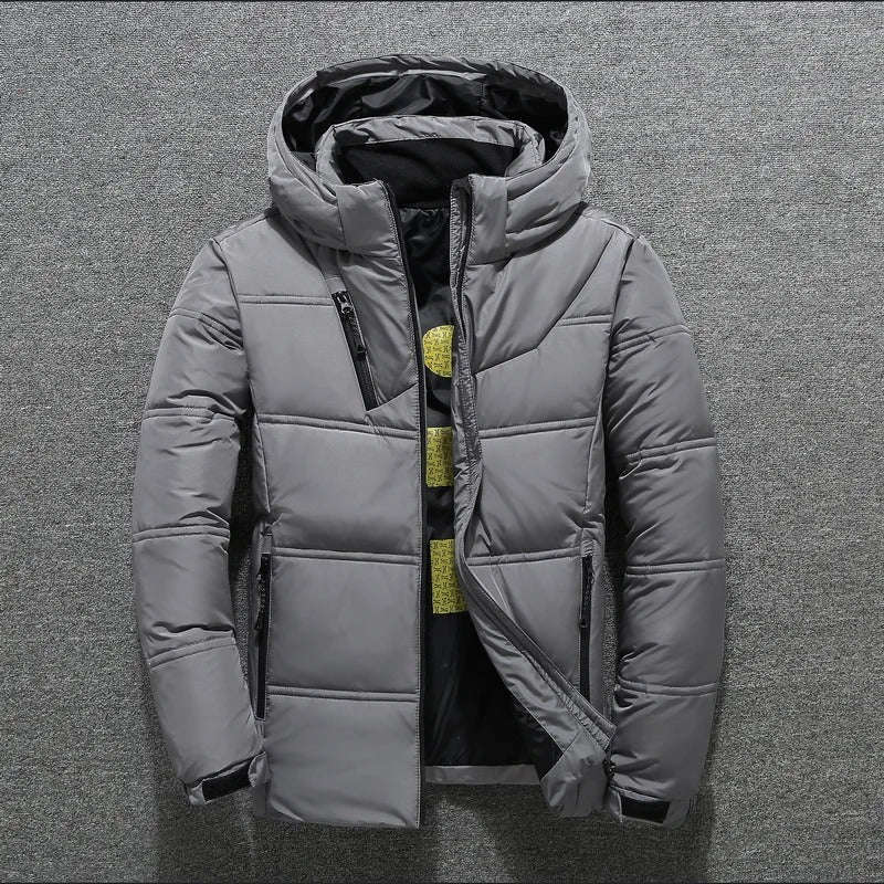 Tomer | Warm men's winter jacket with down filling