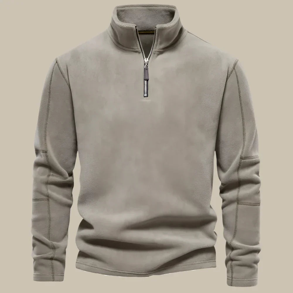 Rodas | Men's fleece pullover with zip