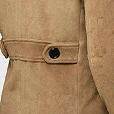 Niran | Men's winter coat - double-breasted jacket with wool content and warm lining