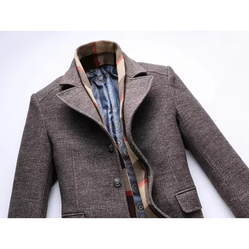Othello | Men's Classic Wool Coat - Elegant Winter Fashion with Lining