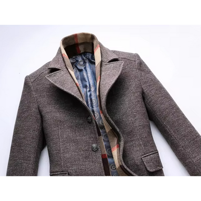 Othello | Men's Classic Wool Coat - Elegant Winter Fashion with Lining