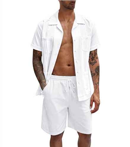 Quentin® | Shirt & Shorts Summer Set For Men