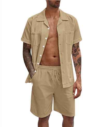 Quentin® | Shirt & Shorts Summer Set For Men