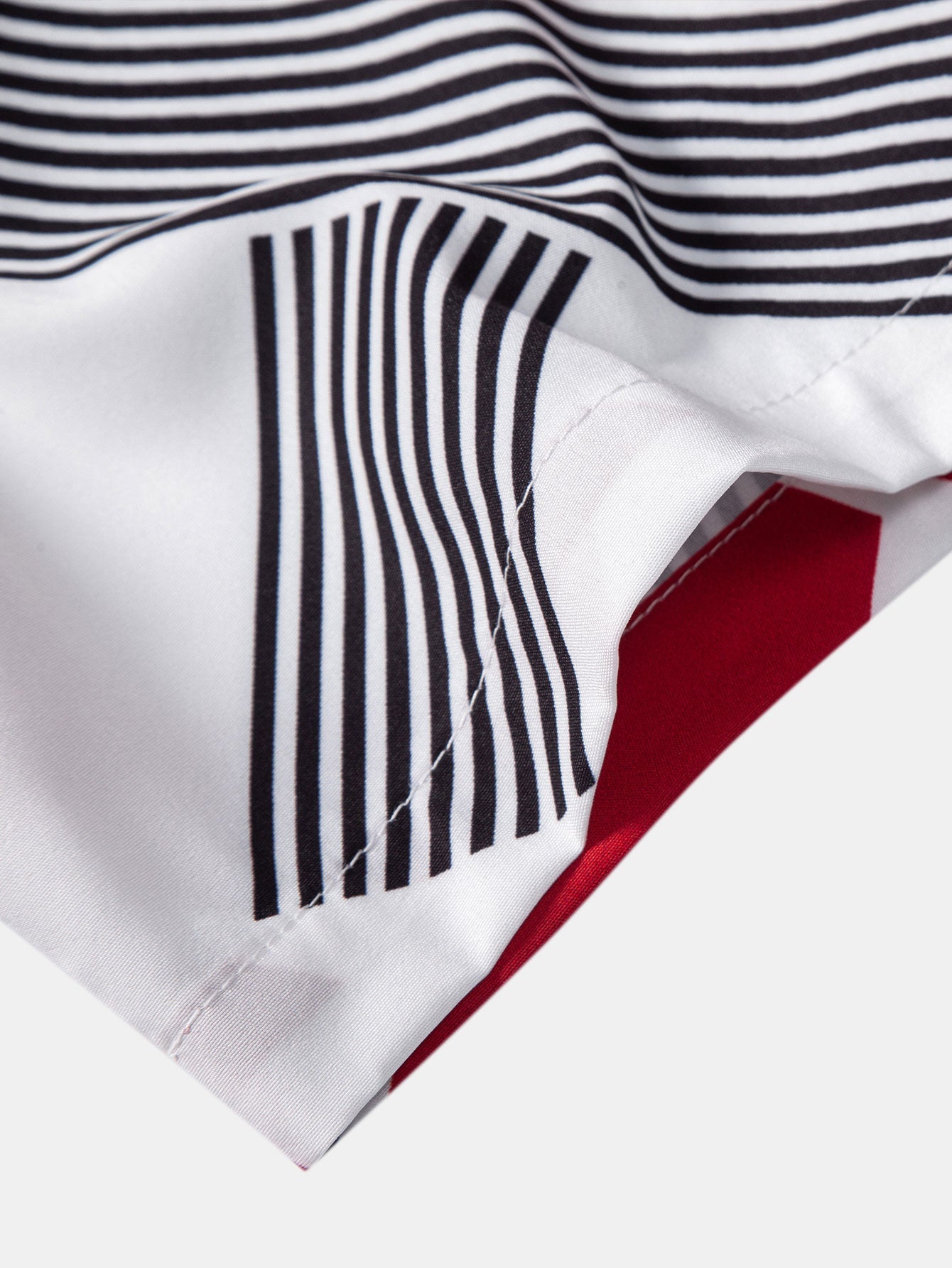 Roberto® | Color Block Geometry Print Button Up Shirt