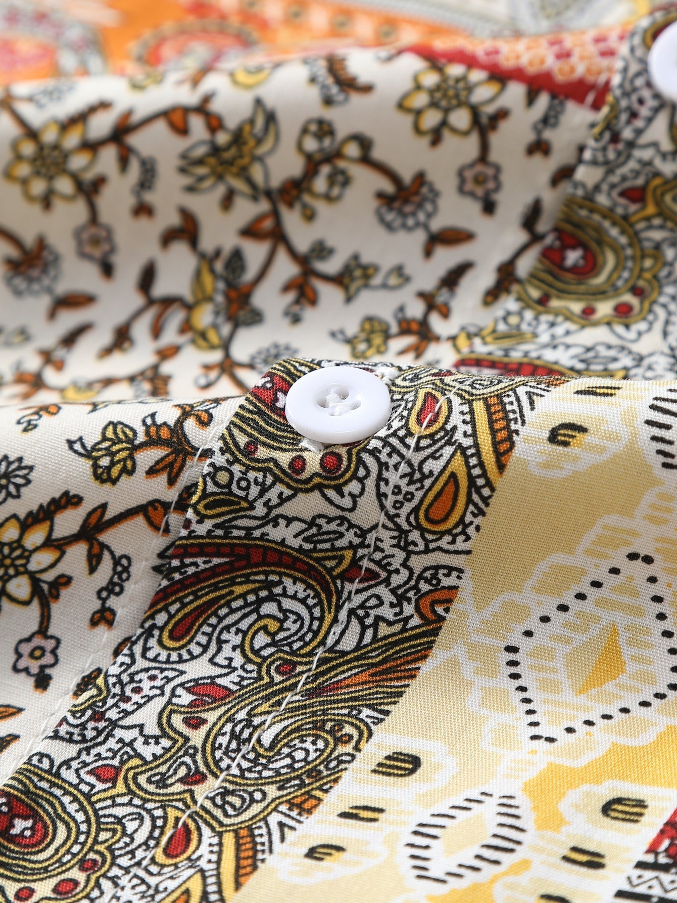 Honorato® | Paisley Floral Print Button Up Shirt