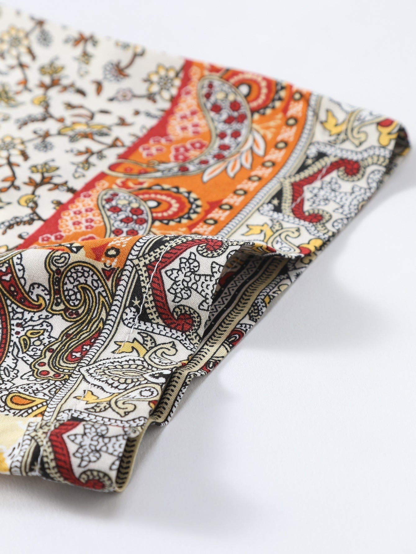 Honorato® | Paisley Floral Print Button Up Shirt