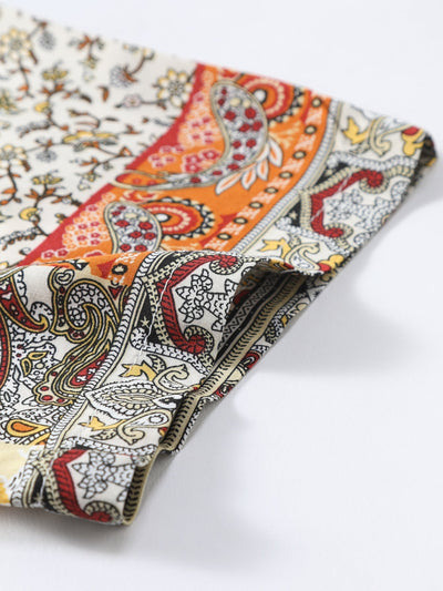 Arlan® | Paisley Floral Print Button Up Shirt