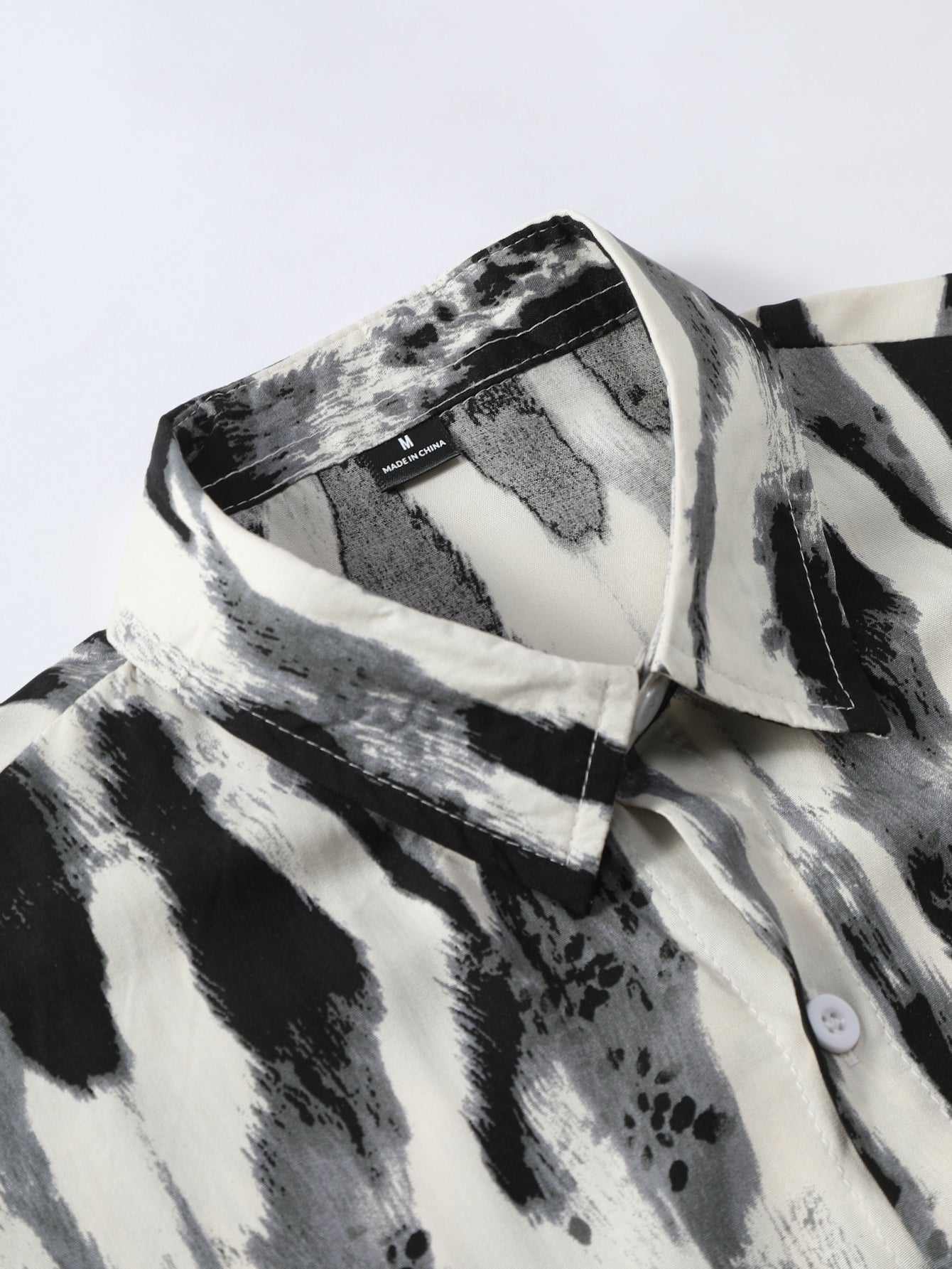 Guillermo® | Brushstroke Print Button Up Shirt