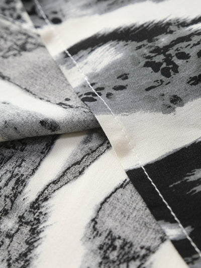 Amory® | Brushstroke Print Button Up Shirt