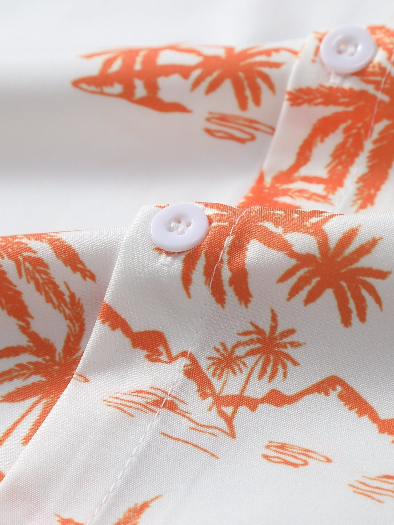 Amman® | Palm Tree Print Button Up Shirt