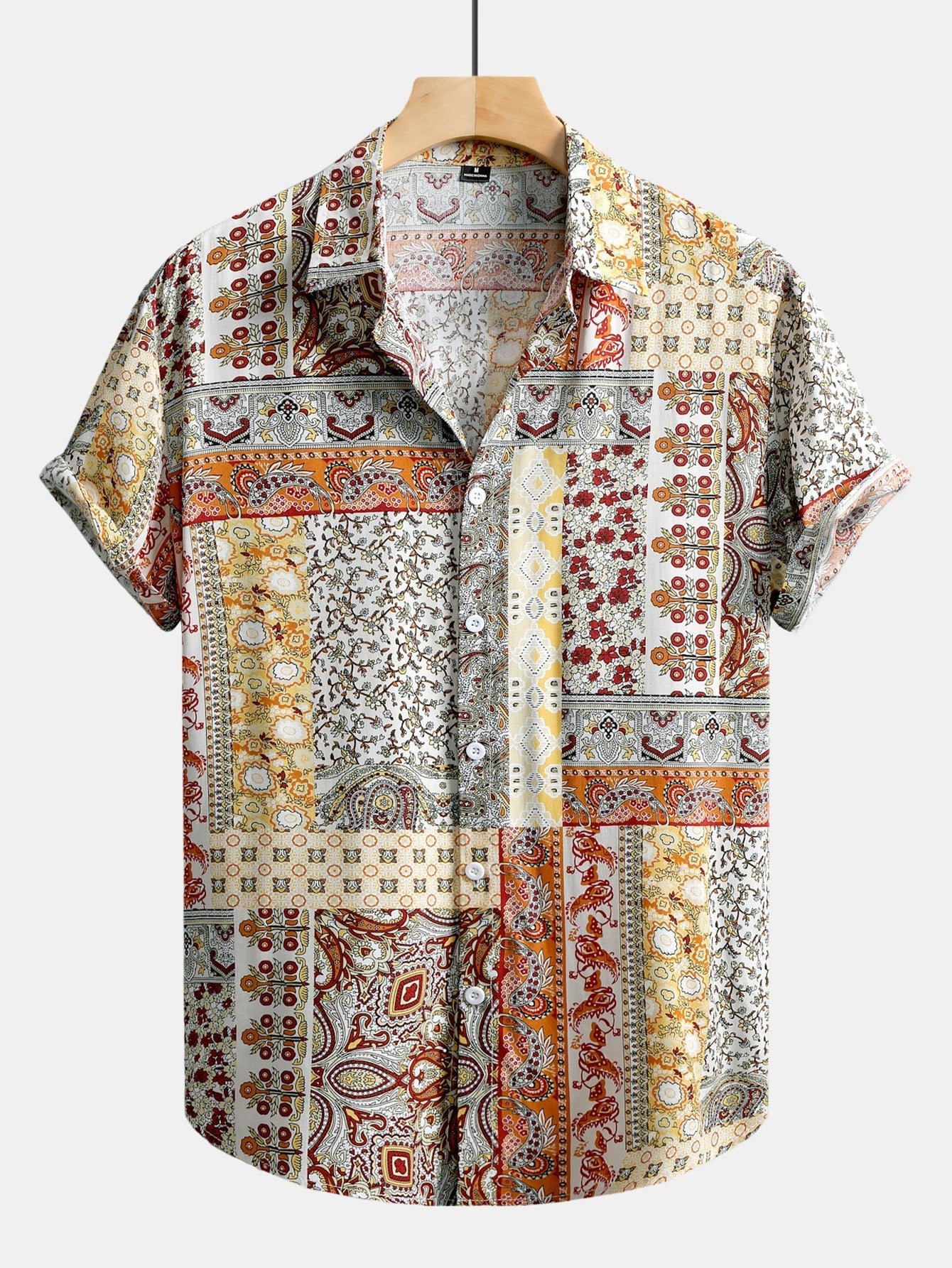 Honorato® | Paisley Floral Print Button Up Shirt