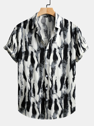 Guillermo® | Brushstroke Print Button Up Shirt