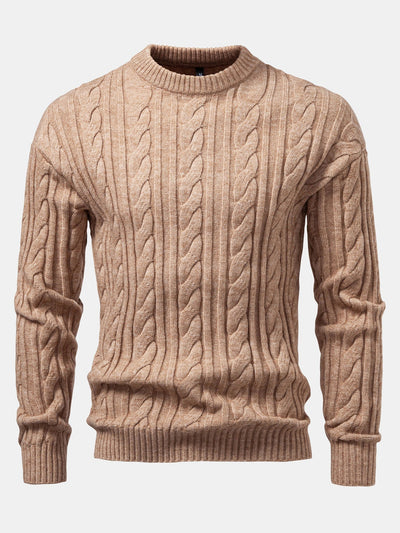 Abdullah® | Twist Jacquard Crew Neck Sweater