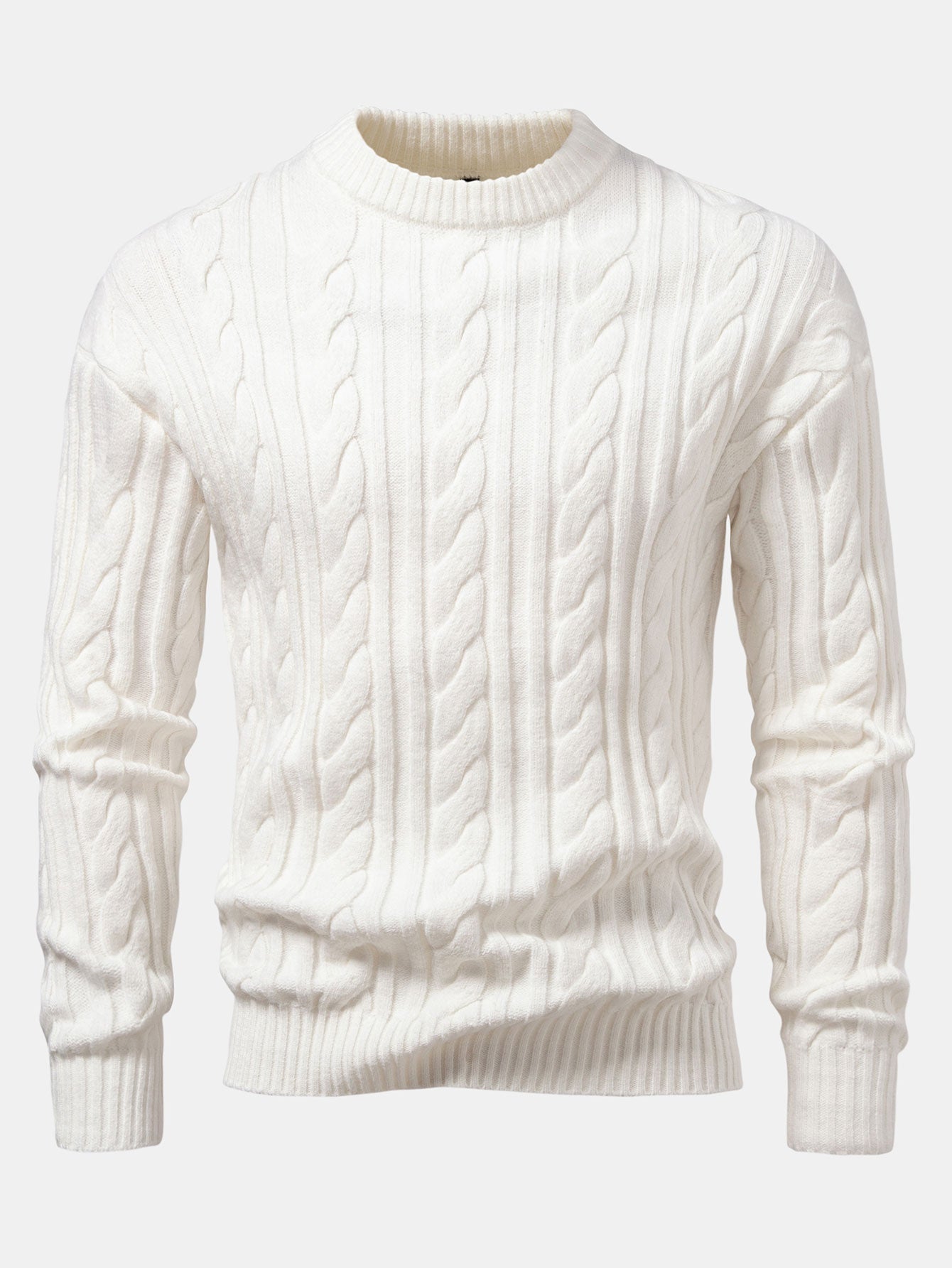 Abdullah® | Twist Jacquard Crew Neck Sweater