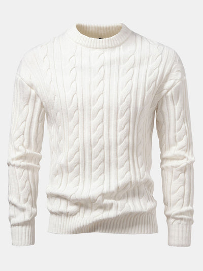 Abdullah® | Twist Jacquard Crew Neck Sweater