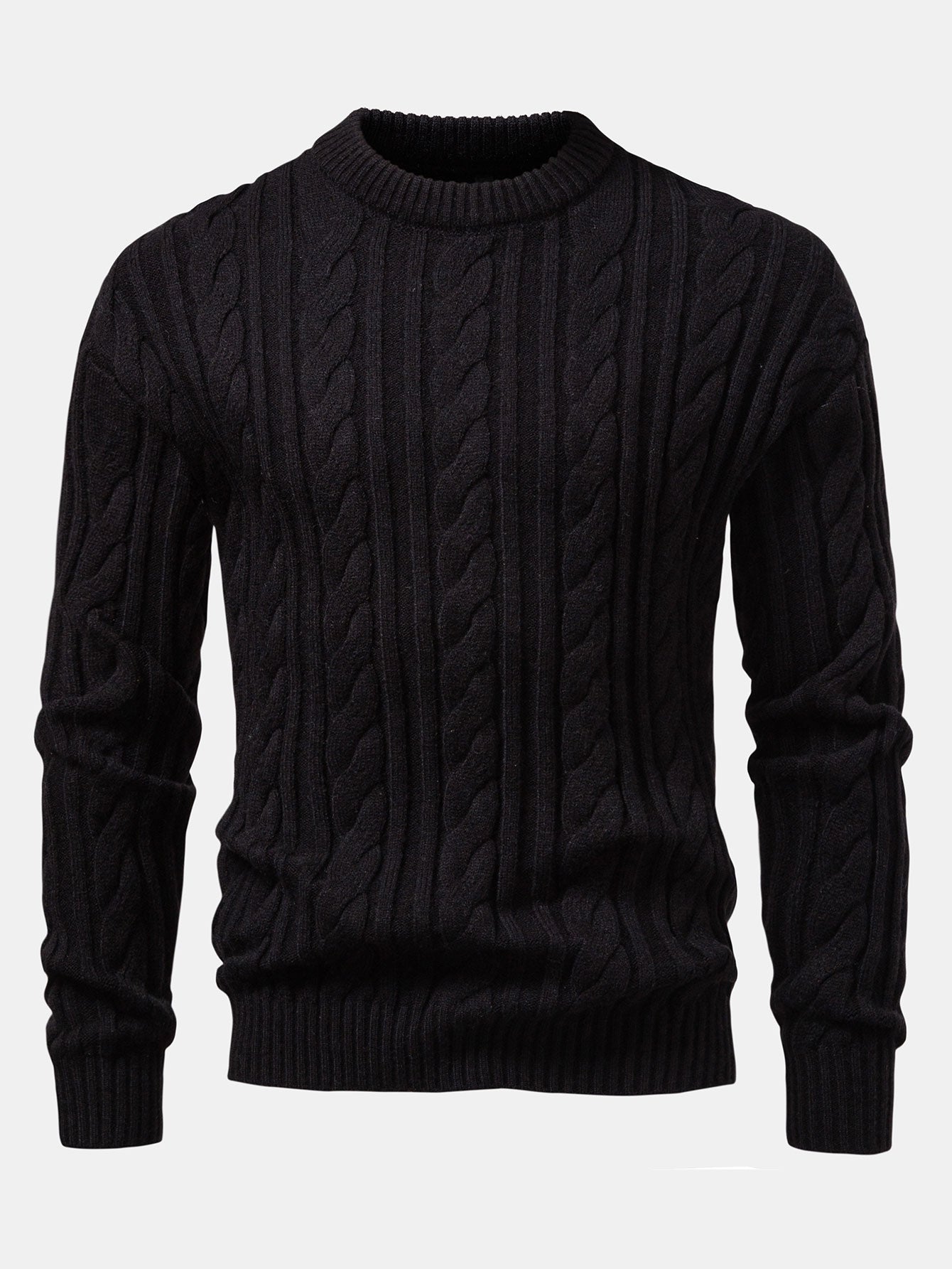 Abdullah® | Twist Jacquard Crew Neck Sweater