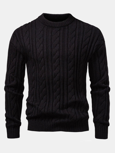 Abdullah® | Twist Jacquard Crew Neck Sweater