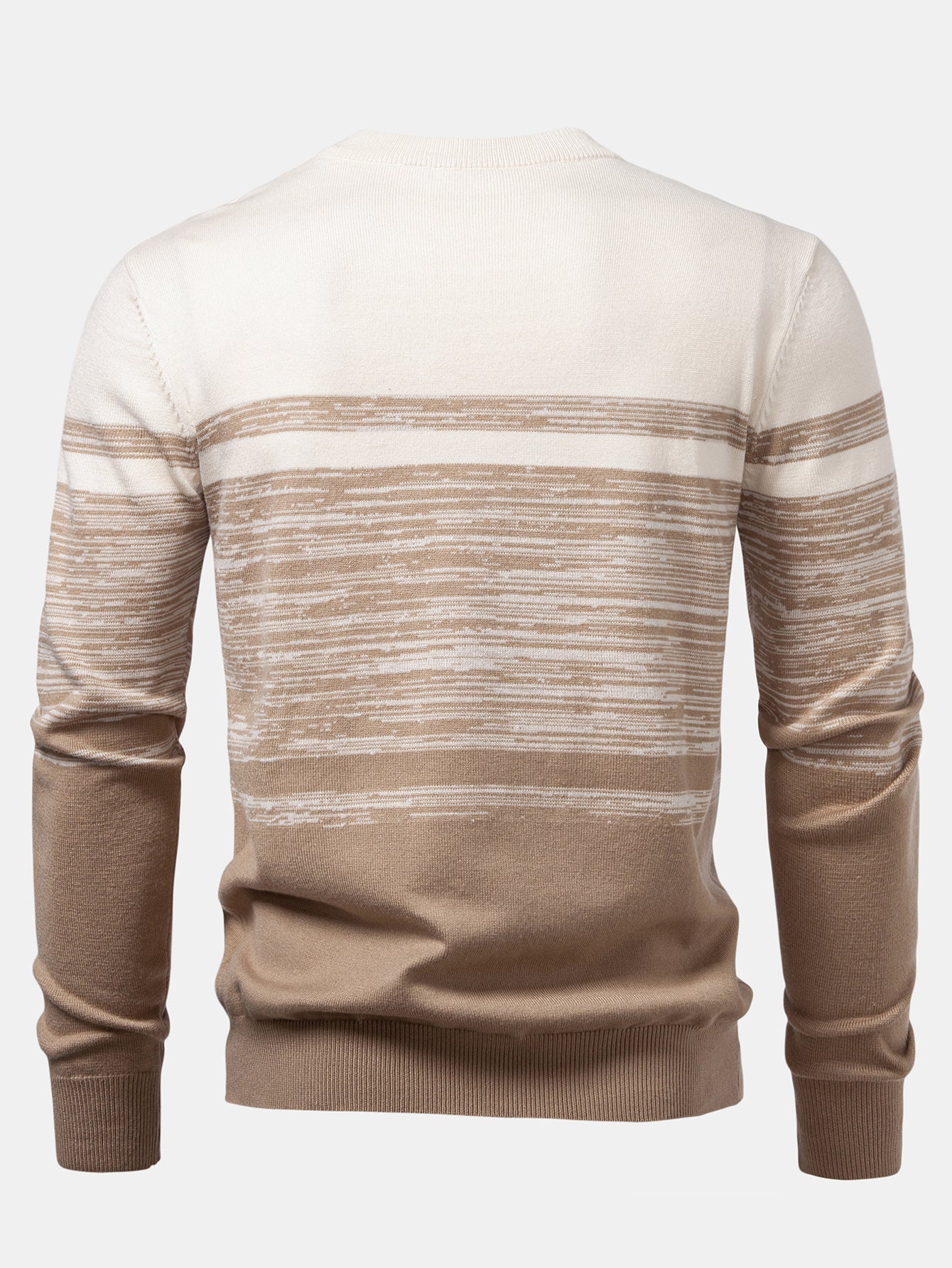 Aran® | Horizontal Stripe Pattern Crew Neck Sweater