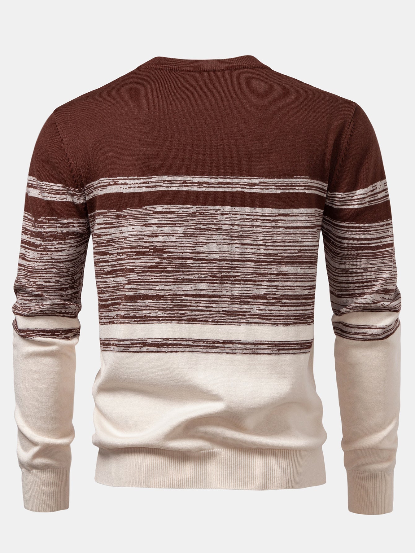 Aran® | Horizontal Stripe Pattern Crew Neck Sweater
