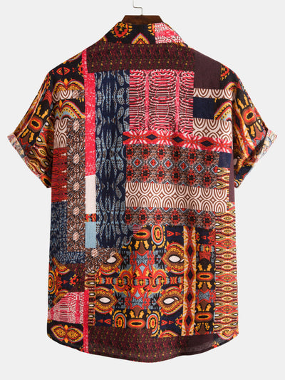 Alfonzo® | Ethnic Pattern Cotton Shirts