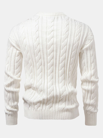 Abdullah® | Twist Jacquard Crew Neck Sweater