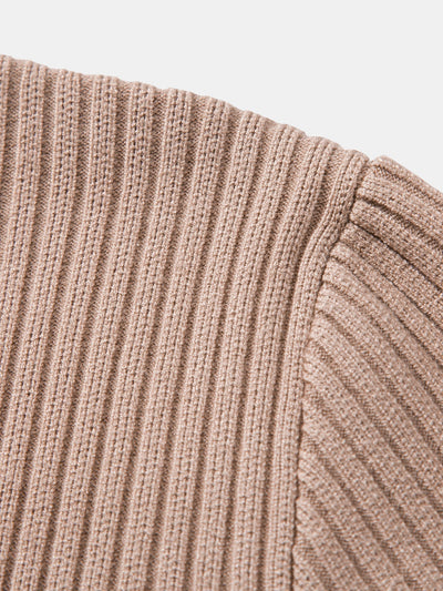 Ardal® | Ribbed Henley Neck Sweater