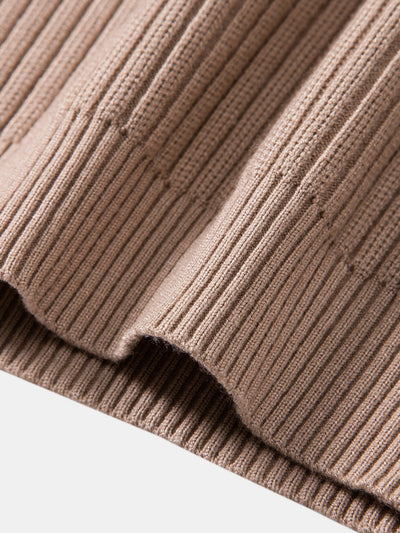 Ardal® | Ribbed Henley Neck Sweater