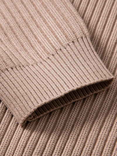 Ardal® | Ribbed Henley Neck Sweater