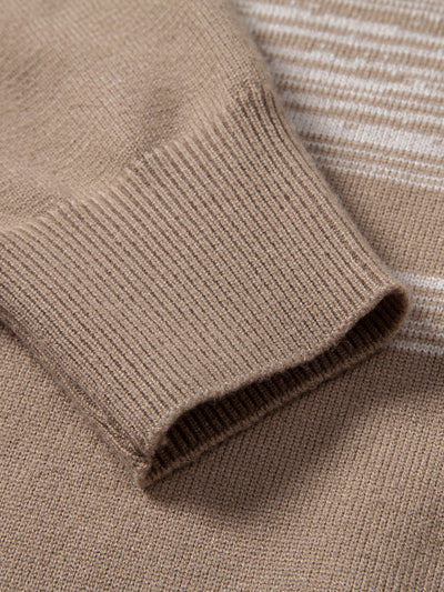 Aran® | Horizontal Stripe Pattern Crew Neck Sweater