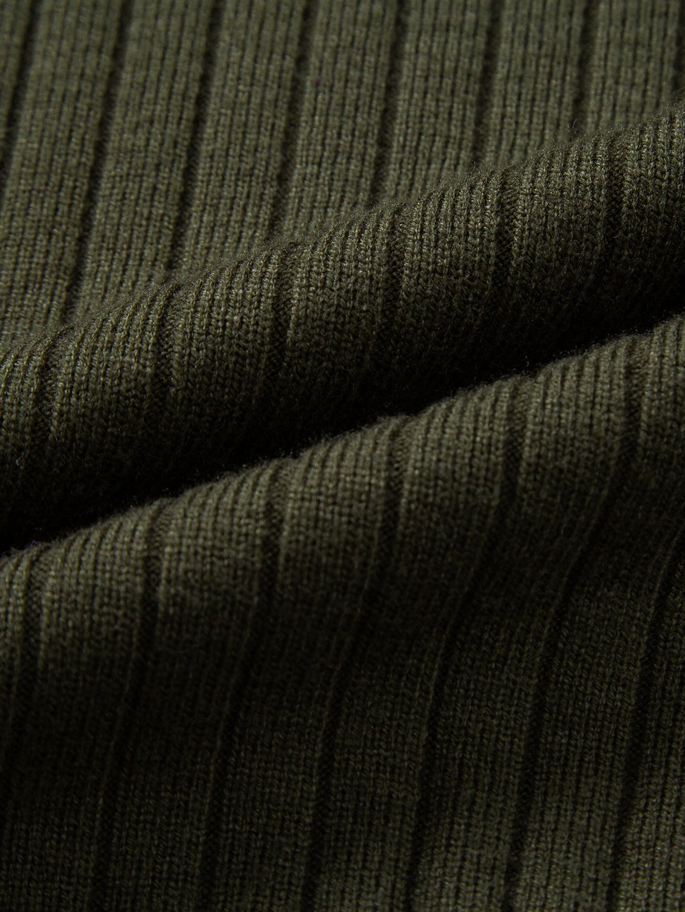 Amalio® | Long Sleeve Ribbed Knit Johnny Collar Polo Shirt