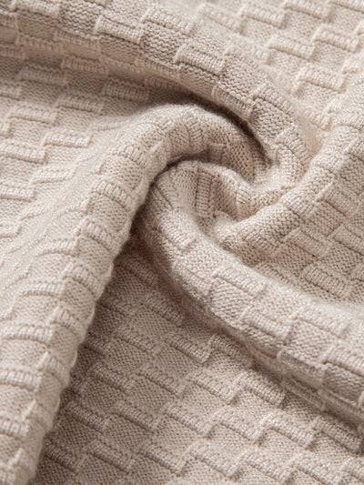 Aquilino® | Long Sleeve Textured Knit  Polo Shirt