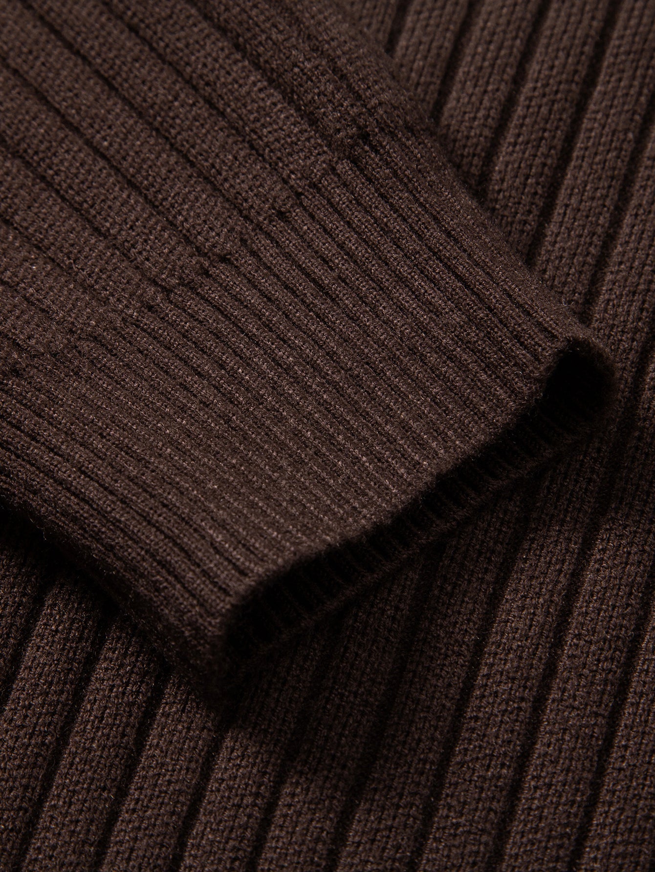 Aldemir® | Stripe Zip Knit Ribbed Polo Shirt