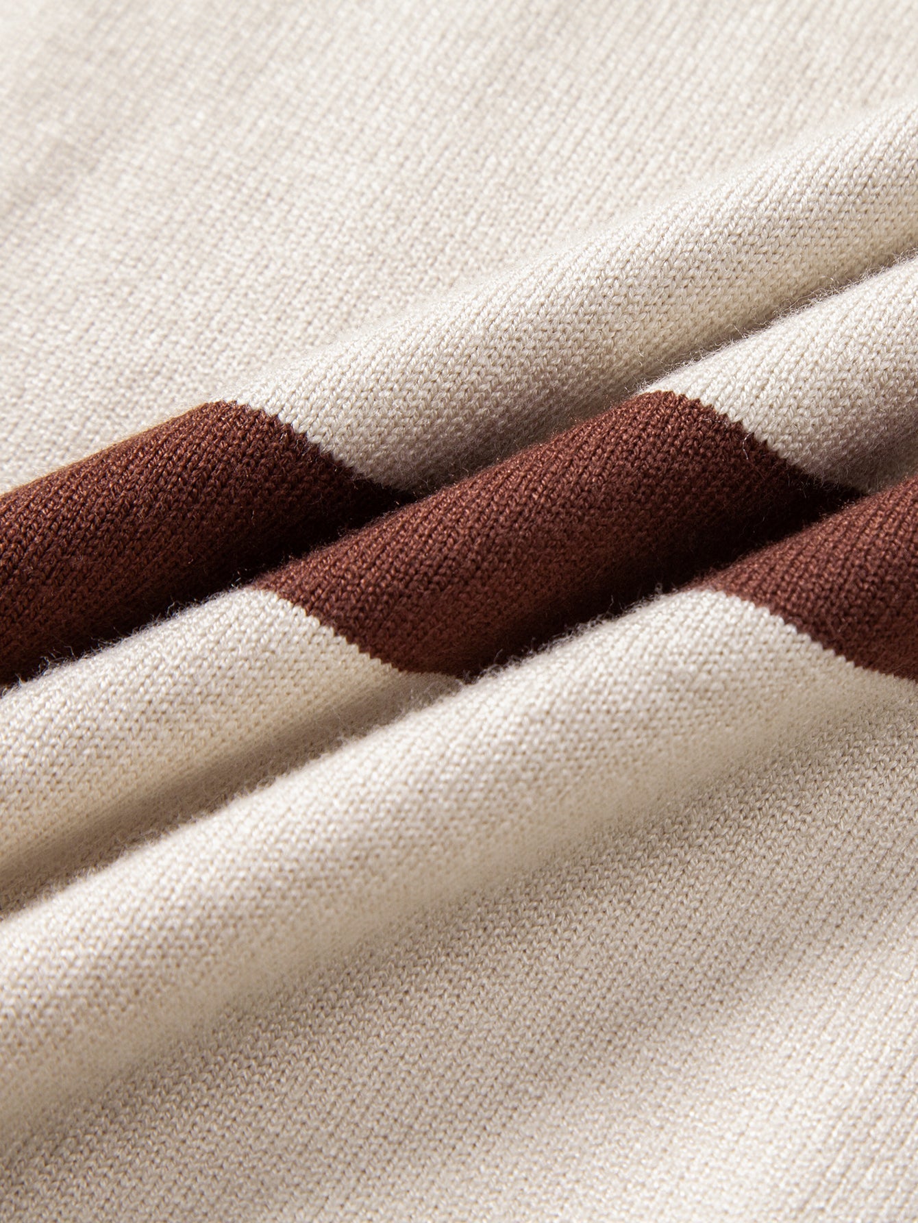 Adolfo® | Long Sleeve Stripe Knit Polo Shirt