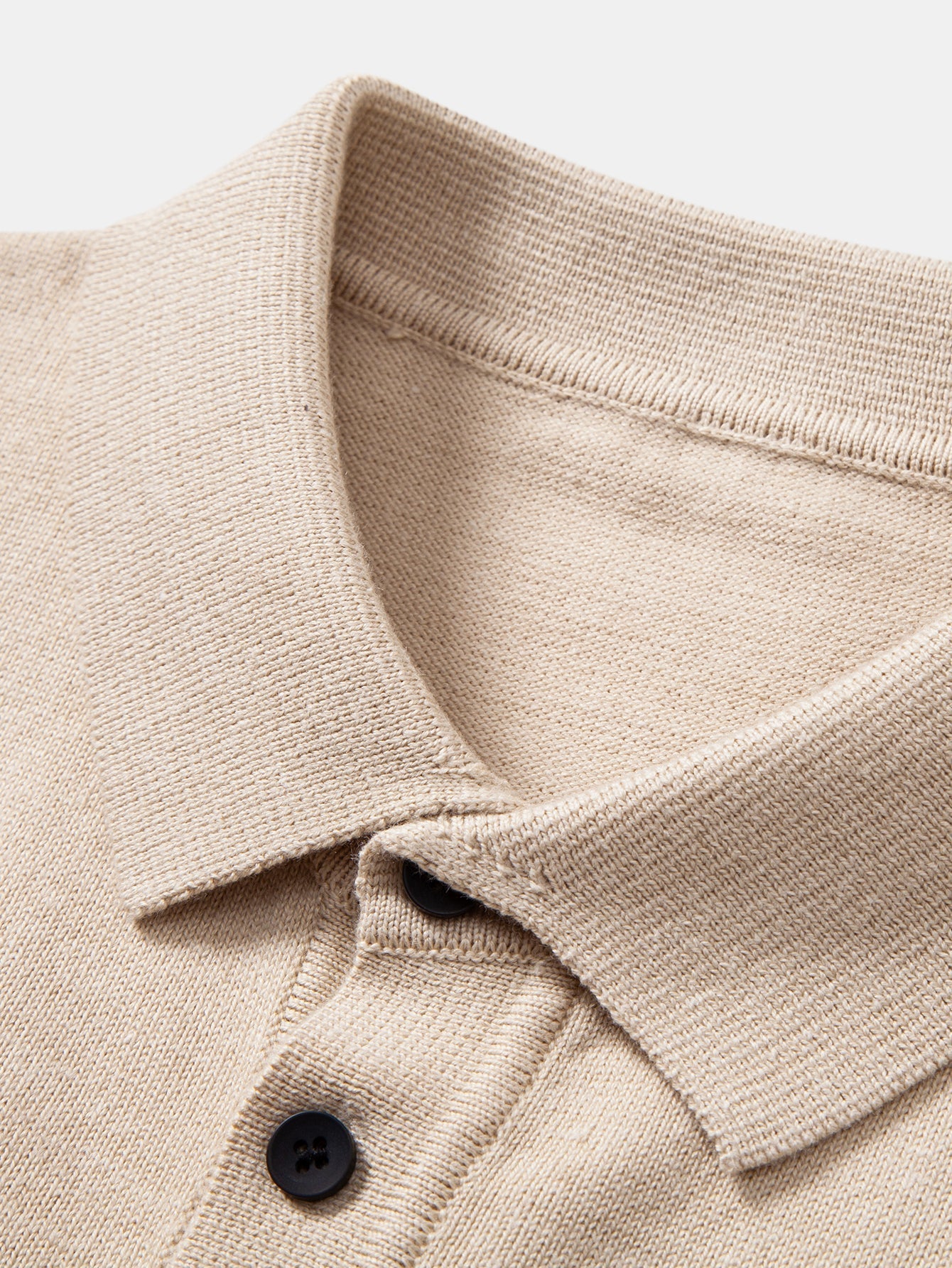 Alfonso® | Long Sleeve Stripe Knit Polo Shirt