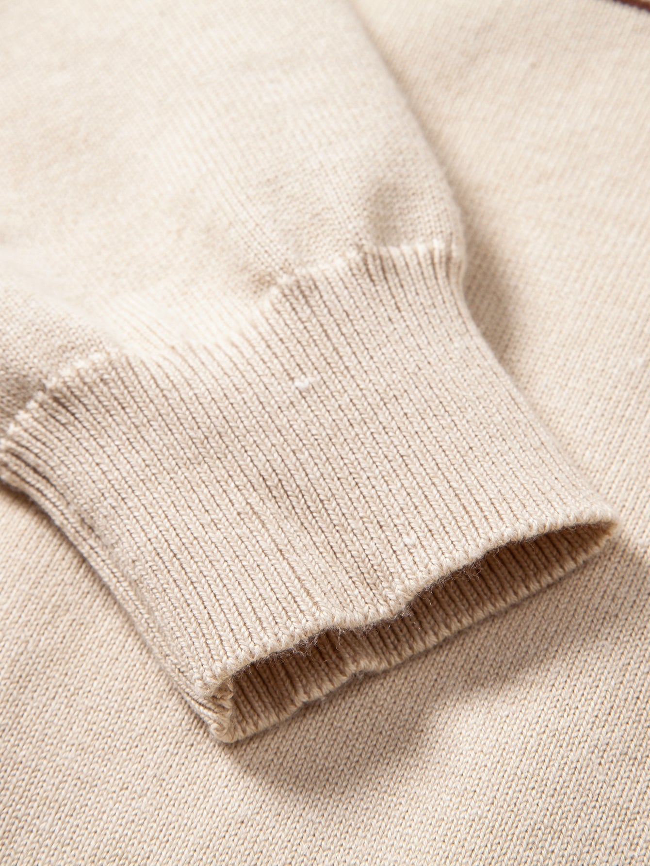 Alfonso® | Long Sleeve Stripe Knit Polo Shirt