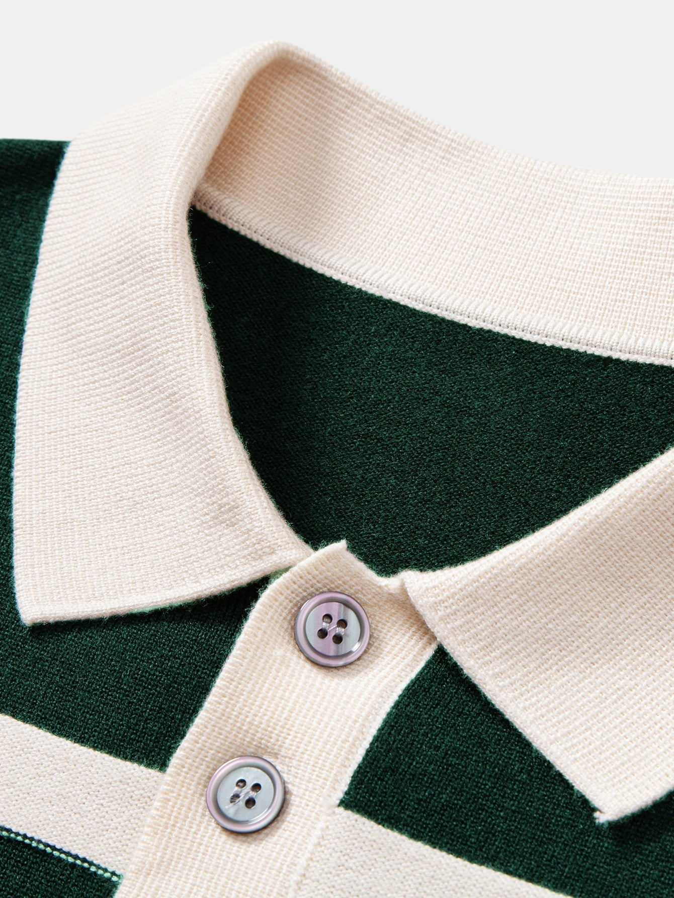 Alonso® | Long Sleeve Color Block Knit Polo Shirt