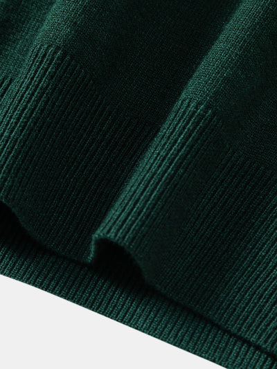 Alonso® | Long Sleeve Color Block Knit Polo Shirt